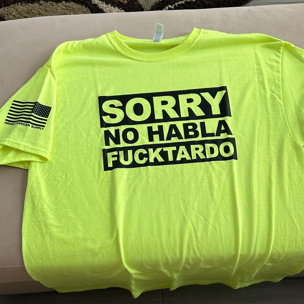 Yellow Short Sleeve Tee with Bold Graphic
